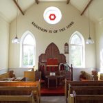 Looking towards the pulpit in Stnton Lees Chapel